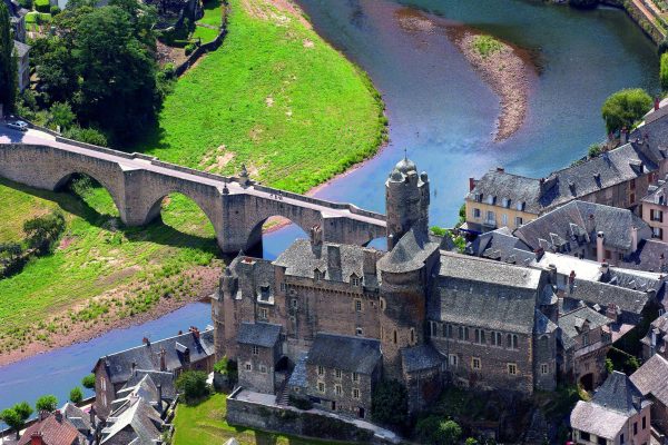 Chateau d'Estaing vu d'en haut