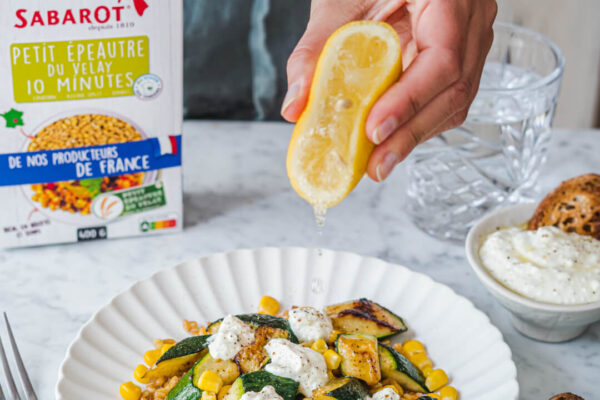 salade petit épeautre courgette mais fêta CP Stuido Lizet